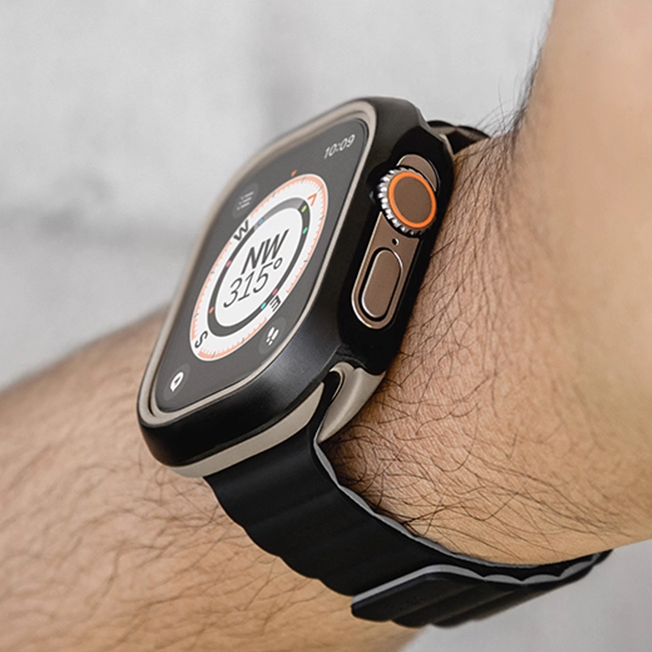 [Glass-free double-sided protection] Hybrid protective case [Apple Watch]