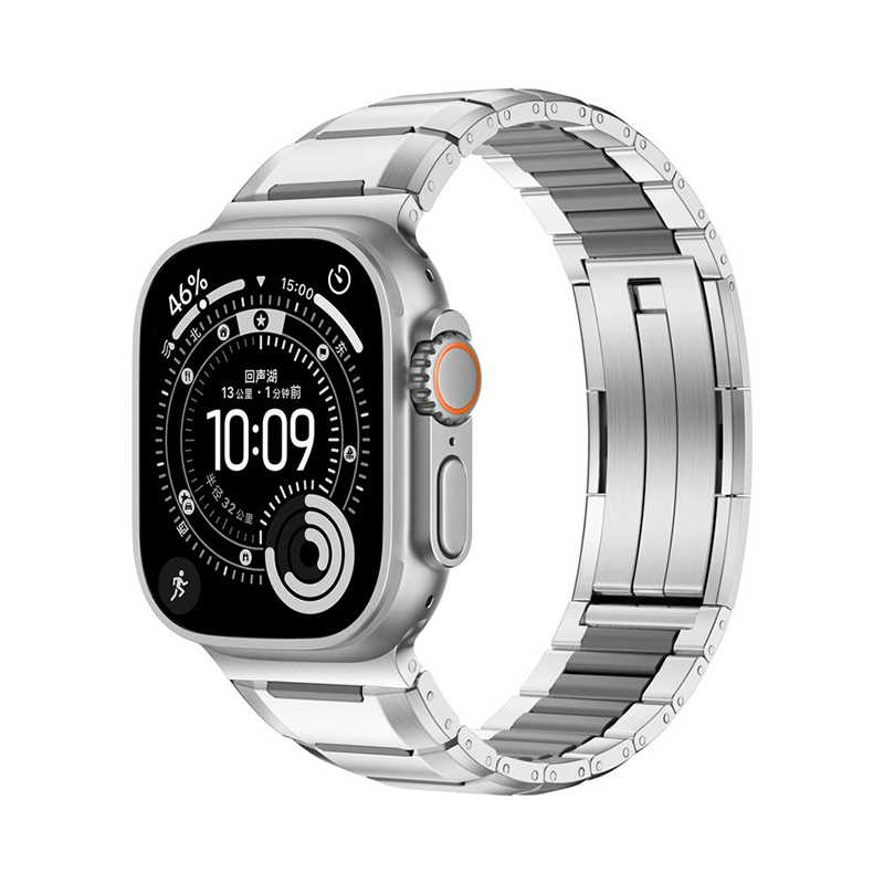 【未来的デザイン】ハイブリッドメタルリンクバンド【アップルウォッチ】