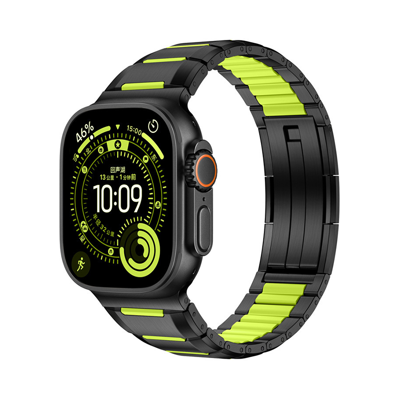 【未来的デザイン】ハイブリッドメタルリンクバンド【アップルウォッチ】