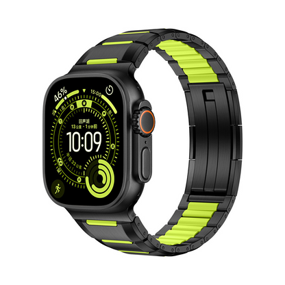 【未来的デザイン】ハイブリッドメタルリンクバンド【アップルウォッチ】