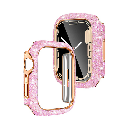 【輝くアクセ感】スパークルフレームケース【アップルウォッチ】