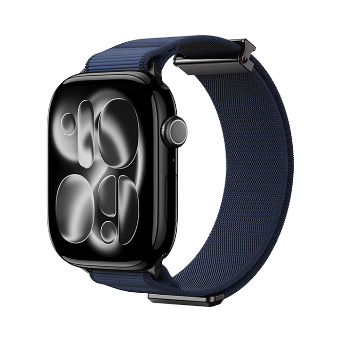 【無段階フィット】マグクロージャーナイロンバンド【アップルウォッチ】