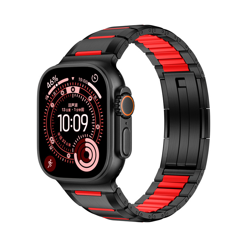 【未来的デザイン】ハイブリッドメタルリンクバンド【アップルウォッチ】