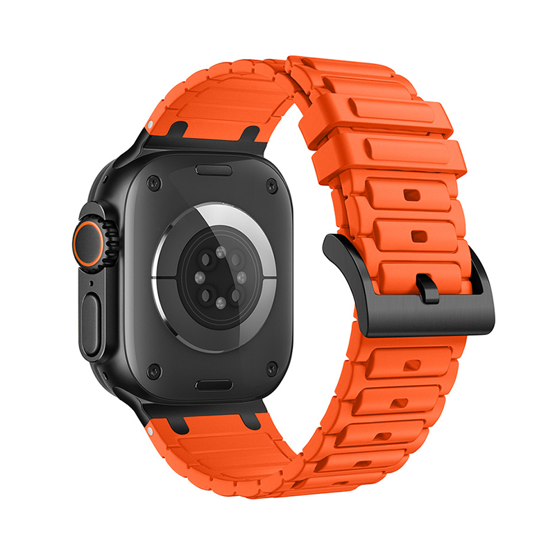 [Simple Modern] Metal Link Silicone Band [Apple Watch]