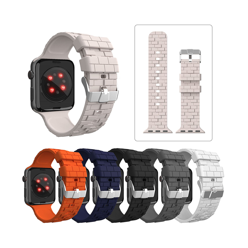 [10 colors available] Cube Brick Silicone Band [Apple Watch]