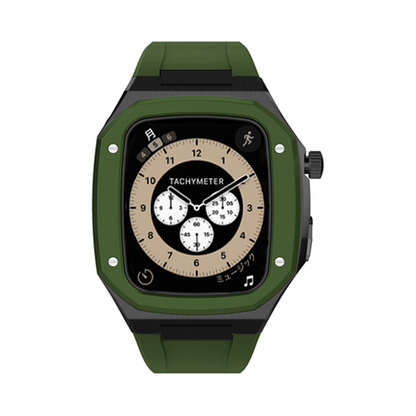 [13 colors available with integrated case] Premium metal band [Apple Watch]