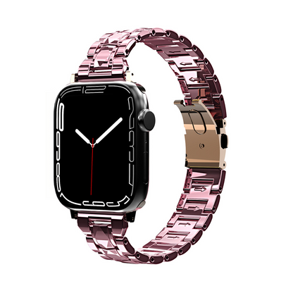 [6 colors available with cover] Acrylic crystal band [Apple Watch]