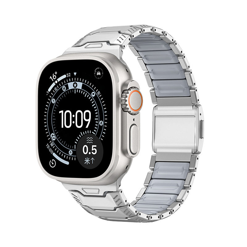 【最先端メカニック】ネオテックチタンラバーバンド【アップルウォッチ】