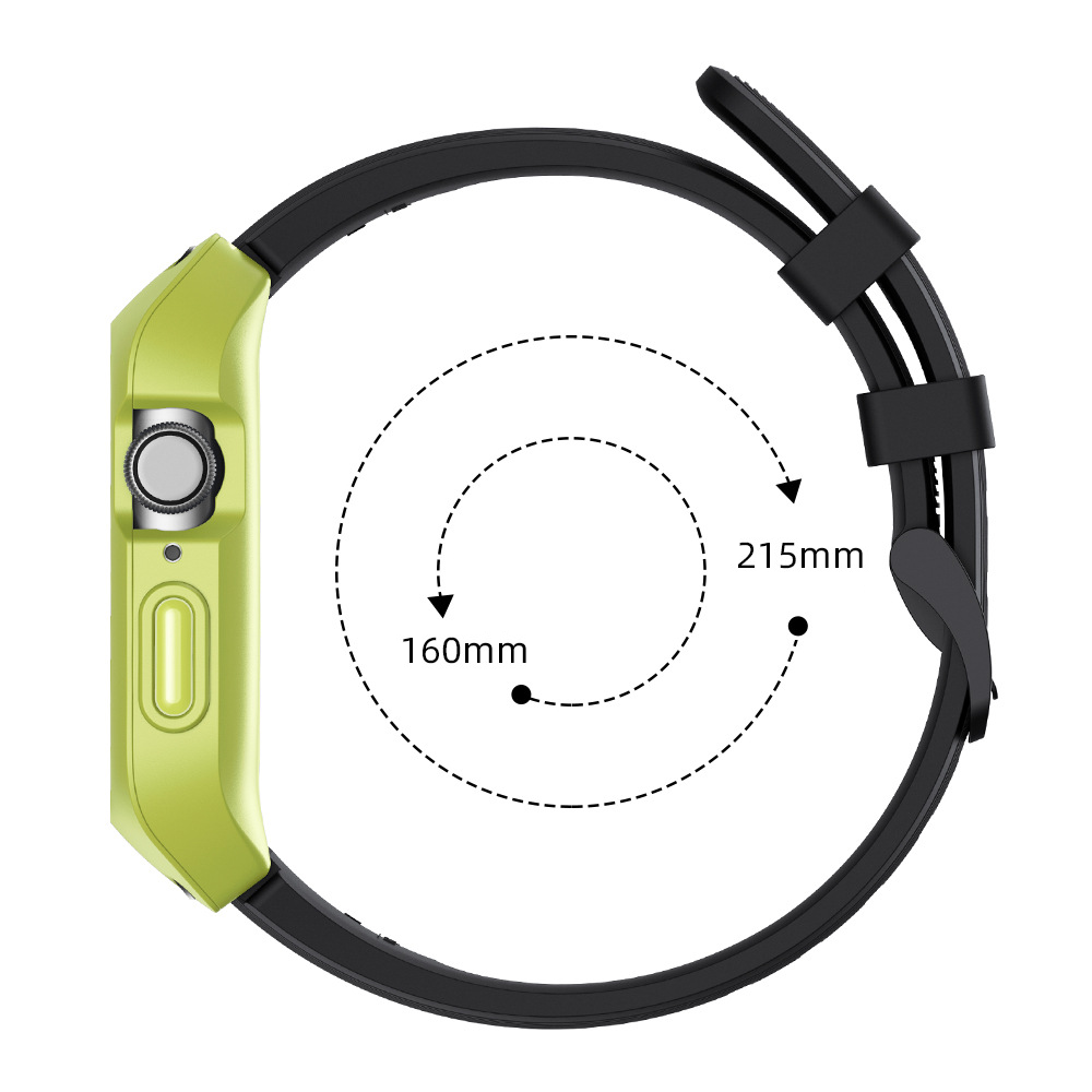 [All 5 colors available with integrated case] Active Guard Silicone Band [Apple Watch]