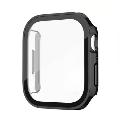 [12 colors available] Simple metallic tempered glass case [Apple Watch]