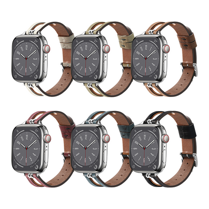 [6 colors available] Star Cross Leather Band [Apple Watch]