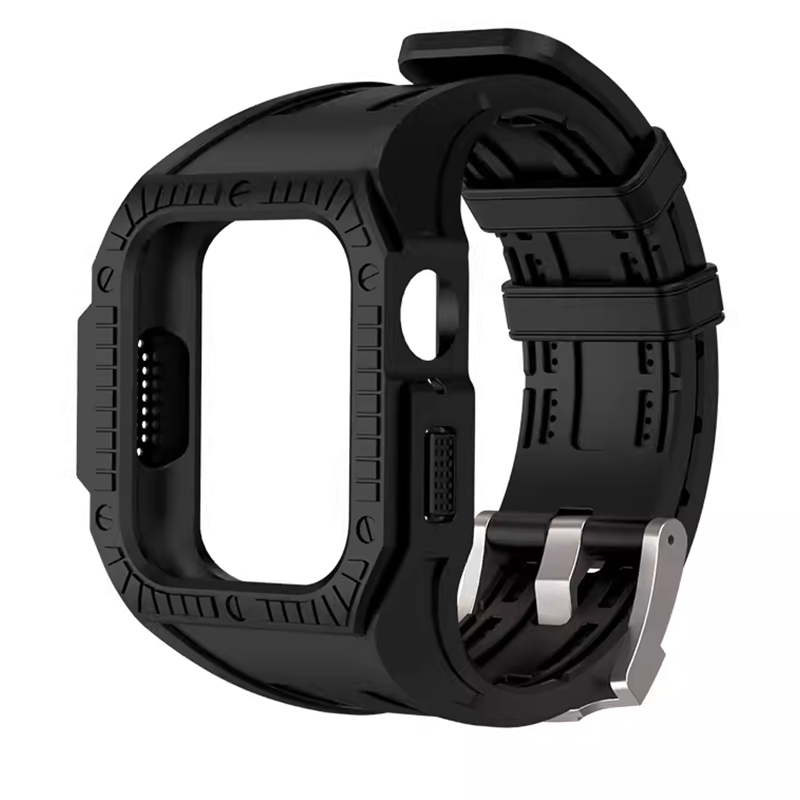 [5 colors available] Hard shield case integrated TPU band [Apple Watch]