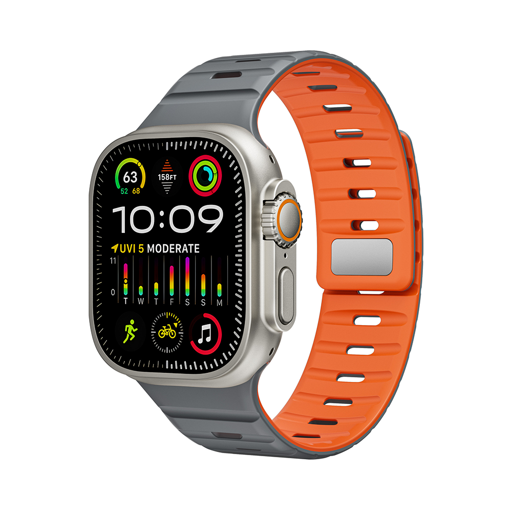 【磁力で快適フィット】ダブルロックマグネットバンド【アップルウォッチ】