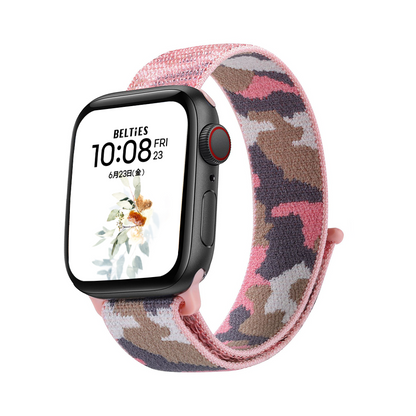 [10 colors available] Camouflage Solo Loop Nylon Band [Apple Watch]