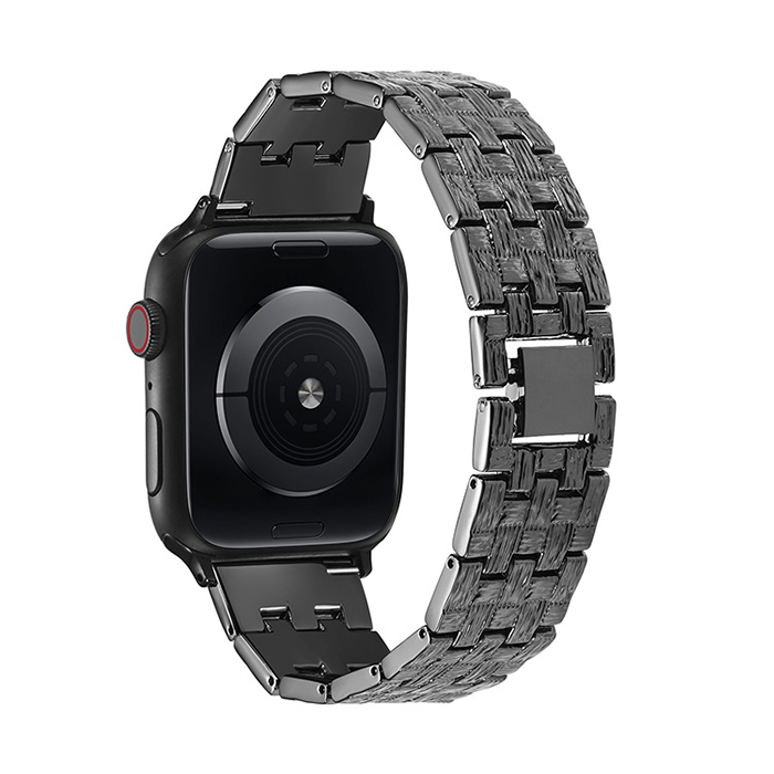 [4 colors available] Basketweave metal band [Apple Watch]