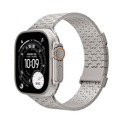 【近未来スタイル】ハニカムメタルマグネットバンド【アップルウォッチ】