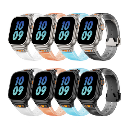 [8 colors available] Clear Water Silicone Band [Apple Watch]