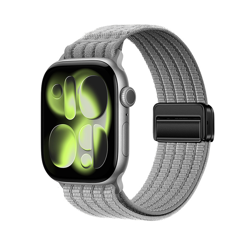 リブナイロン Apple Watchバンド グレー