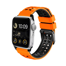 [9 colors available] Double-breasted silicone band [Apple Watch]