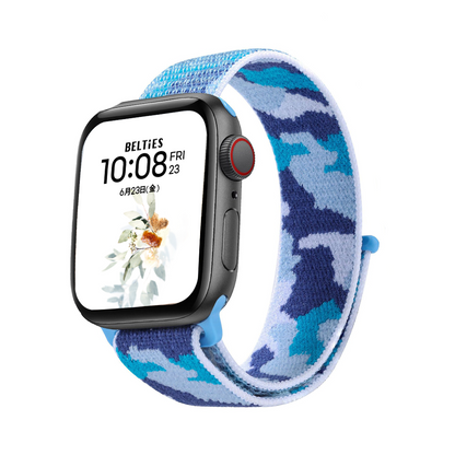 [10 colors available] Camouflage Solo Loop Nylon Band [Apple Watch]