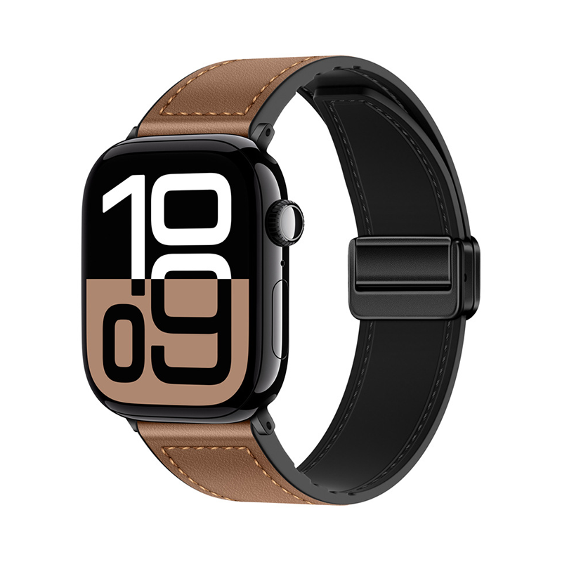 【全40色】シリコンレザーマグネットバンド【アップルウォッチ】