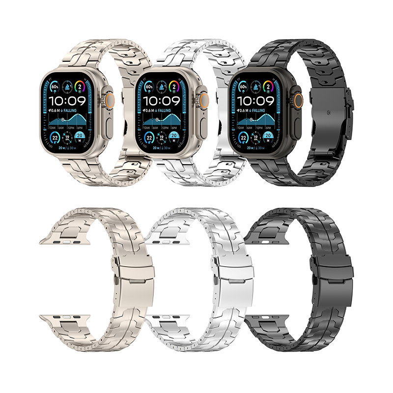 [No Tools Required] Modern Armor Titanium Band [Apple Watch]