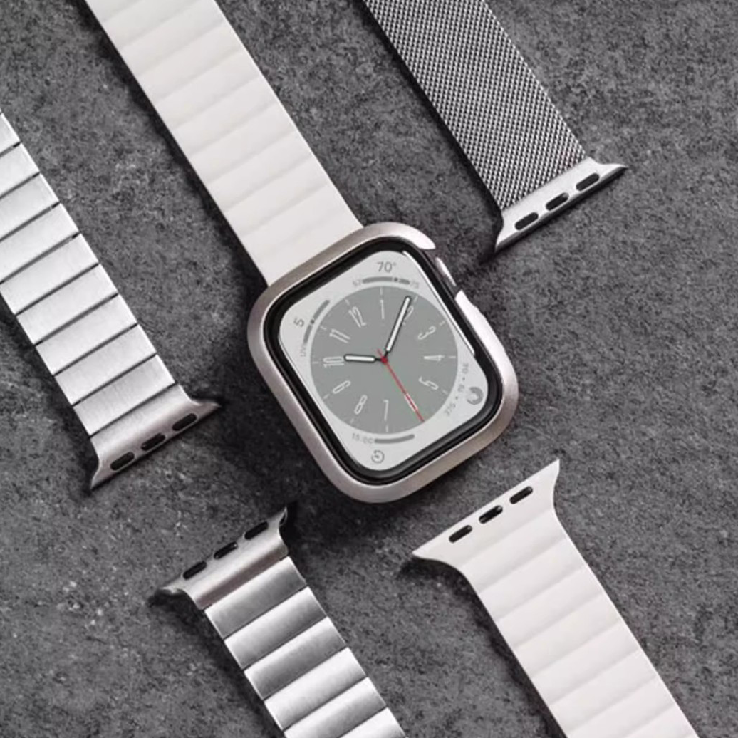 [Glass-free double-sided protection] Hybrid protective case [Apple Watch]