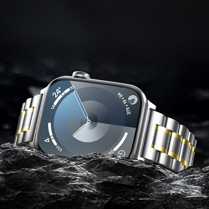 【耐久性と気品】メタルリンクブレスバンド【アップルウォッチ】