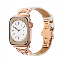 [Brilliant Design] Metal Leather Blend Band [Apple Watch]