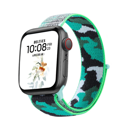 [10 colors available] Camouflage Solo Loop Nylon Band [Apple Watch]