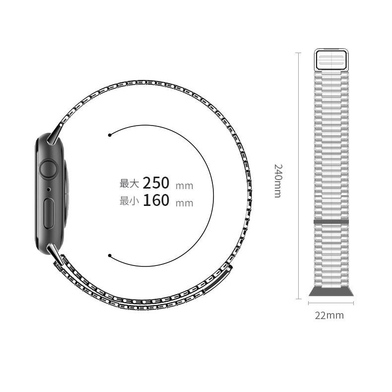 【全6色】メタリックスリムマグネットバンド【アップルウォッチ】 - Apple Watchバンド専門通販【BELTIES(ベルティーズ)】