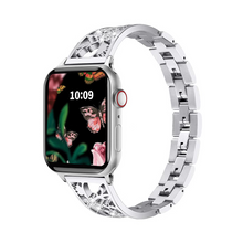 [Gorgeous Decoration] Stainless Steel Flower Band [Apple Watch]