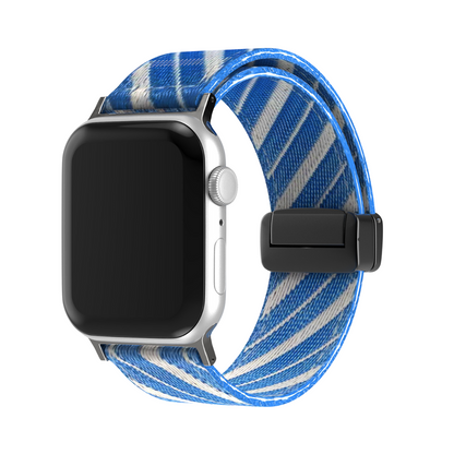 [10 colors available] Striped magnetic nylon band [Apple Watch]