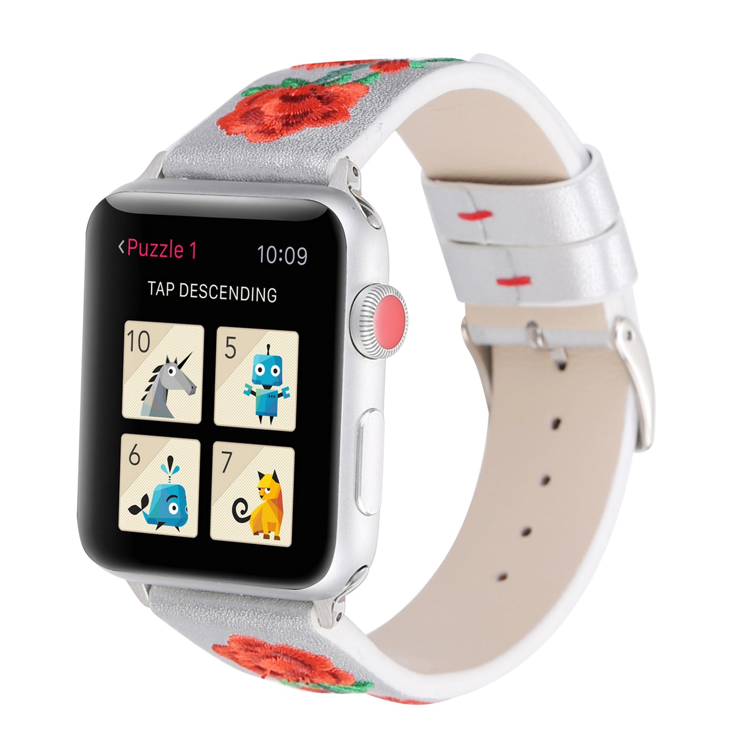 【全4色】刺繍入りローズバンド【アップルウォッチ】 - Apple Watchバンド専門通販【BELTIES(ベルティーズ)】