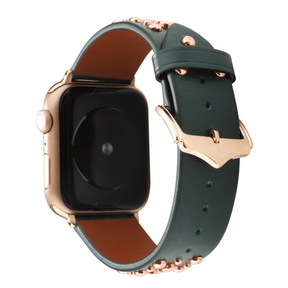 【全4色】ローズゴールドリベットレザーバンド【アップルウォッチ】 - Apple Watchバンド専門通販【BELTIES(ベルティーズ)】