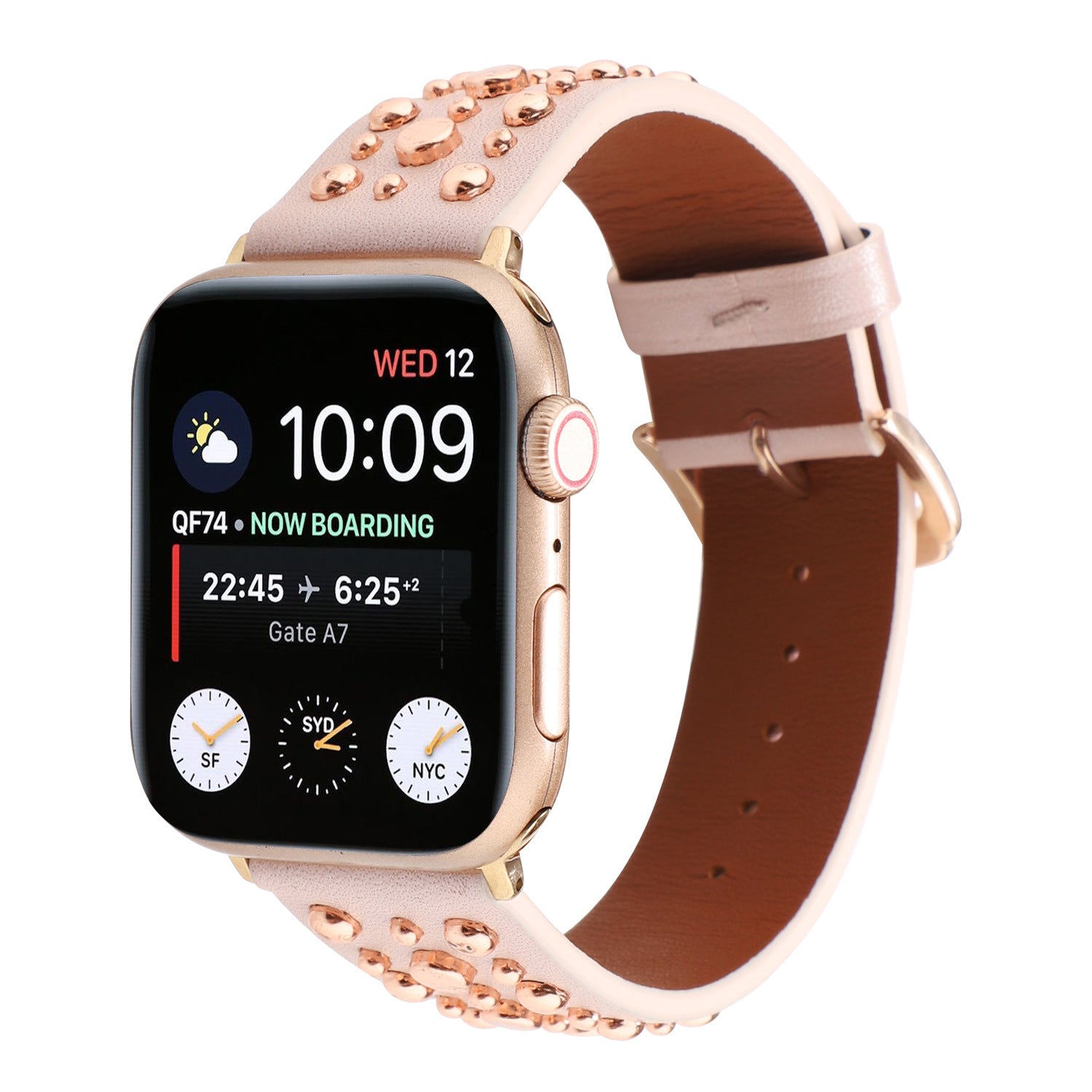全4色】ローズゴールドリベットレザーバンド【アップルウォッチ】 – Apple Watch（アップルウォッチ ）バンド専門通販【BELTIES(ベルティーズ)】