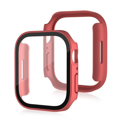 [12 colors available] Simple metallic tempered glass case [Apple Watch]