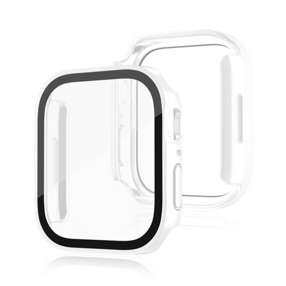 [12 colors available] Simple metallic tempered glass case [Apple Watch]