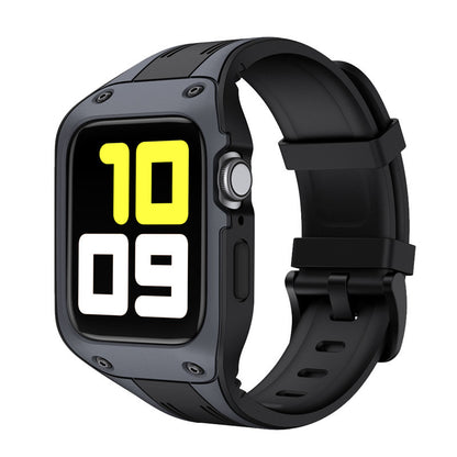 [4 colors available] Bicolor TPU silicone case with integrated band [Apple Watch]