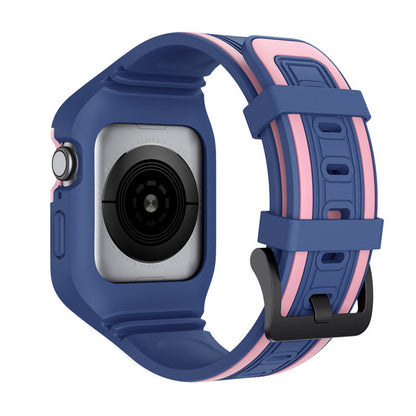 [4 colors available] Bicolor TPU silicone case with integrated band [Apple Watch]