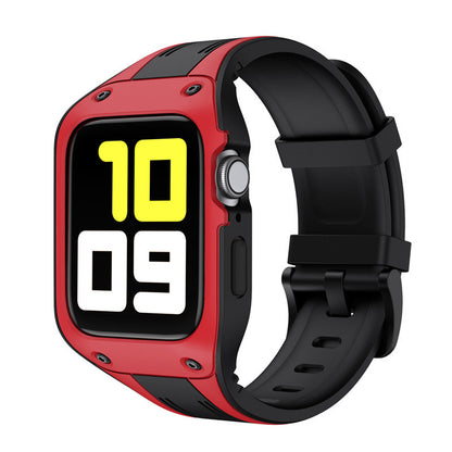 [4 colors available] Bicolor TPU silicone case with integrated band [Apple Watch]