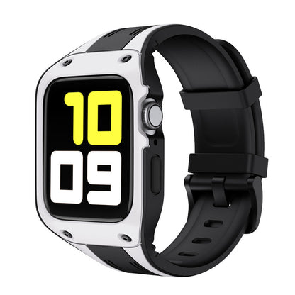 [4 colors available] Bicolor TPU silicone case with integrated band [Apple Watch]