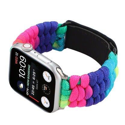 [4 types available] Rainbow paracord band [Apple Watch]