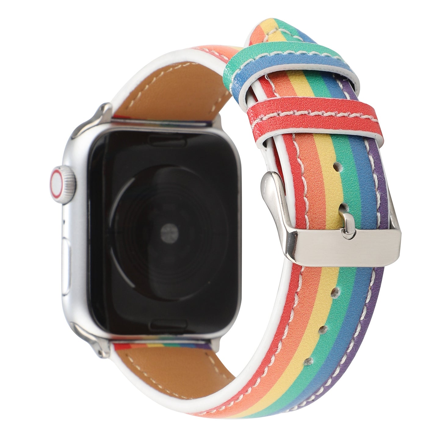 【虹色】レインボーPUレザーバンド【アップルウォッチ】 - Apple Watchバンド専門通販【BELTIES(ベルティーズ)】