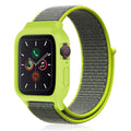 [25 colors available] Silicone case with integrated nylon band [Apple Watch]