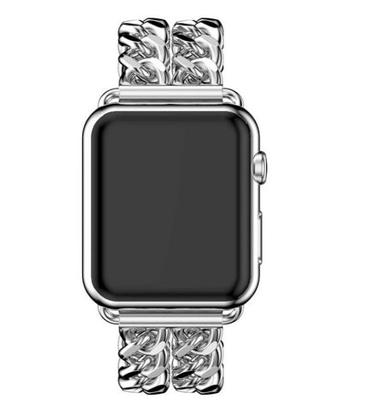 [4 colors available] Double chain metal band [Apple Watch]