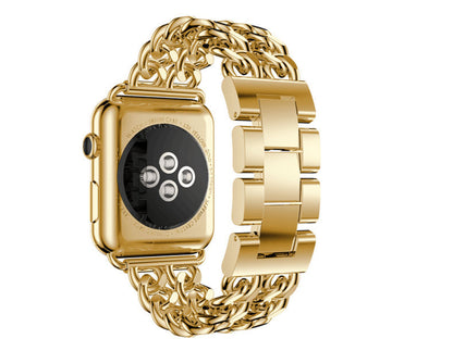 [4 colors available] Double chain metal band [Apple Watch]