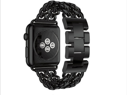 [4 colors available] Double chain metal band [Apple Watch]