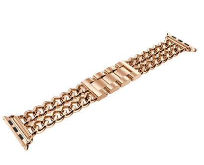 [4 colors available] Double chain metal band [Apple Watch]