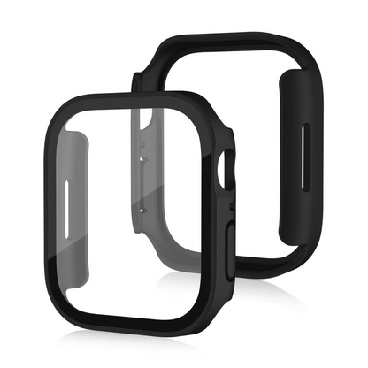 [12 colors available] Simple metallic tempered glass case [Apple Watch]